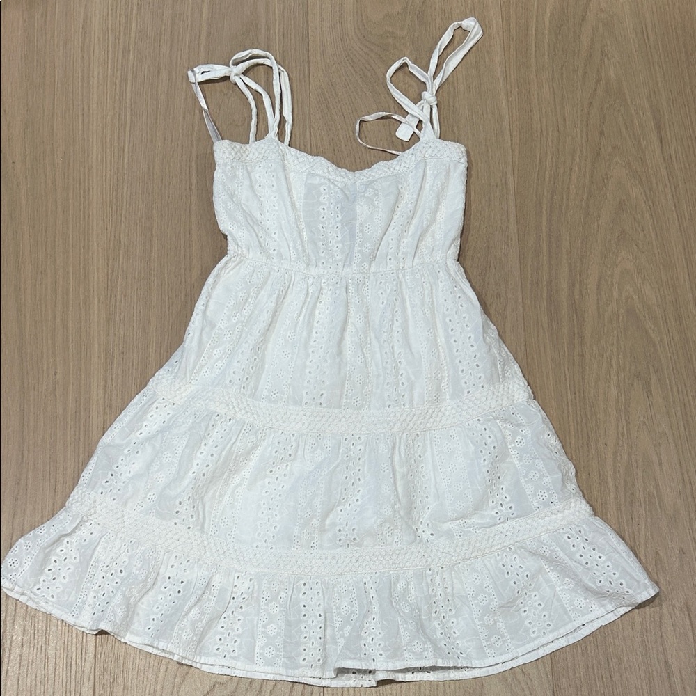 Jessica Simpson White Eyelet Mini Dress